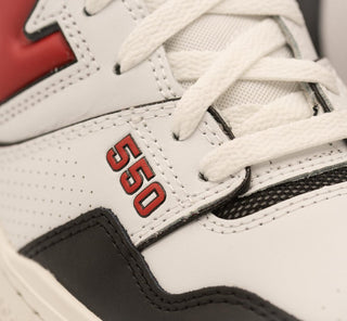 New Balance 550 White Red Black